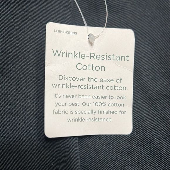 LL Bean Black Wrinkle-Free Bayside Pants, Original Fit Hidden Comfort Waist 12P - Picture 3 of 6